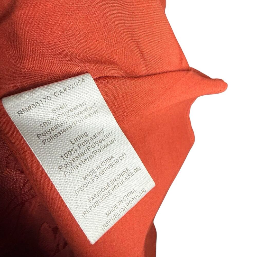 BHLDN Hutch Rust Orange Event Floral Motif Lindy V Neck Maxi Dress - 2 - Picture 9 of 9